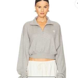 Eterne Gray Half-Zip Sweatshirt